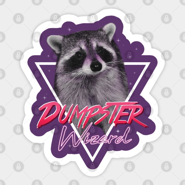 Dumpster Wizard Sticker by bucketthetrashpanda